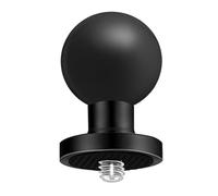aiyraa Adaptador de bola de TPU de 1 pulgada, con base de aleación de aluminio y perno roscado de 1/4"-20, compatible con RAM Mounts B tamaño B brazo de bola de 1 pulgada, para cámara de acción y