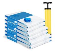 AIyvisun 6pcs Bolsas Vacio Ropa com Bomba Set 2XL 80 * 100cm 2L 60 * 80cm 2M 50 * 70cm, Vacuum Storage bags Ahorro de Espacio, Bolsa Vacio Edredon para Viajes, Edredones, Ropa de Cama