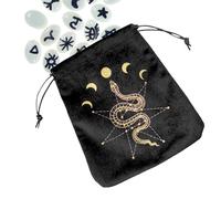 Aizgog de Cartas de Tarot - de Almacenamiento de Dados Reutilizable Duradera de Almacenamiento de Terciopelo con cordón,doméstica para runas, Cartas de oráculo, baraja de Tarot estándar