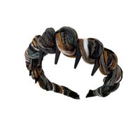 Aizgog Diadema con dientes de peine, peine no antideslizante, cintas anchas para el pelo para mujeres, envueltas con hilo, para mujeres, adolescentes, estilo diario, hogar, viajes, eventos