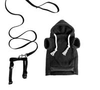 Aizgog Sudadera de hurón Mascota,Jersey Ajustable y cómodo con Capucha | Set De Arnés para Hurón,para Paseo al Aire Libre Animales Pequeños: Chinchilla, Conejos, Cachorros, Conejitos
