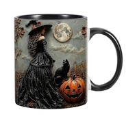 Aizgog Taza Halloween Brujas Vaso De Té Con Asa Ergonómica 350ml