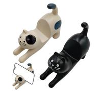 AIZHAZHA 2 Soporte Movil Mesa Gatos, Lindo Cat Soporte para Movil, Interesante Gatos Soporte Móvil Mesa Escritorio, Suporte Telemovel, Phone Stand, Soporte Telefono, Sujeta Movil, Phone Holder
