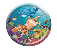 Aizuoni Estera Sensorial para Gatos, Estera Sensorial De Agua para Mascotas - Alfombra De Cama Sensorial De Agua para Mascotas | Alfombra De Juego con Sensor De Agua Engrosada, Almohadilla Sensorial
