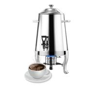 AIZYR Dispensador De Bebidas De 13 L Cafetera con Depósito De Combustible, Dispensador De Bebidas Dispensador De Jugo para Jugo, Limonada, Café Y Té,Plata