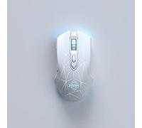 AJ52PRO Watcher 2.4G inalámbricoBluetooth 5.0 Ratón para Juegos con Cable, 10000 dpi, programable 7 Botones, ergonómico LED retroiluminado USB Gamer Ratones Ordenador portátil PC para Windows Mac