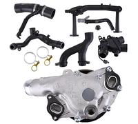 AJ813909 - Kit de repuesto para sistema de refrigeración 3.0L V6 Supercharged Compatible con Jaguar Land Rover Engine con un sensor en el termostato LR092992 LR090630 Bomba de agua Termostato de