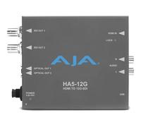 AJA HA5-12G convertidor de vídeo activo (4096 x 2160 píxeles, 720p, 1080i, 1080p, 2160p, convertidor de vídeo activo, gris, HDMI + cinch, BNC)