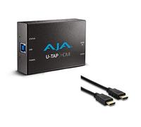 Aja U-TAP-HDMI-R0 HD/SD USB 3.0 Dispositivo de captura con Hosa HDMA-403 Cable HDMI de alta velocidad, 3 pies