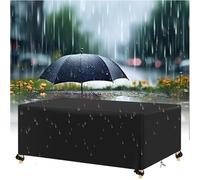 AJALGZ 135x110x90cm/LxWxH Funda Mesa Exterior Impermeable, Funda Muebles Exterior De Jardín, Resistente Al Viento, Resistente a Los Rayos UV, Tela Oxford 420D Funda Protectora Muebles de Jardin