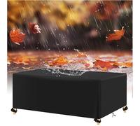 AJALGZ Funda para Mesa de Jardín 250x125x70cm/LxWxH Funda para Tablero de Mesa Impermeable Anti-Viento Cubierta de Mesa Exterior Anti-UV Funda Mesa Jardin Rectangular Fundas de Mesa Exterior