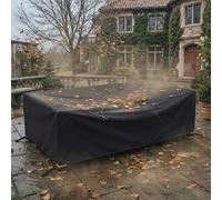 AJALGZ Funda para Muebles de Jardín, 110x80x100 cm Funda Protectora para Sofá, Poliéster Oxford 420D Lona de Protección Impermeable para Mesas y Sillas Set de Exterior, Resistente al Viento, Anti-UV