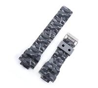 AJASMKLX 1 6mm Silica Gel Sports Race Watch Bands Impermeable Goma Deporte Silicona Correa de silicona Reloj Ajuste for Casio GA-100 GA-110 GD-120 DW5600(Camo 8)