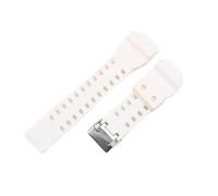 AJASMKLX 1 6mm Silica Gel Sports Race Watch Bands Impermeable Goma Deporte Silicona Correa de silicona Reloj Ajuste for Casio GA-100 GA-110 GD-120 DW5600(Wei)