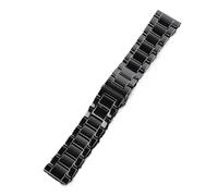 AJASMKLX 12/14 / 16/19 / 19mm / 20mm / 22mm Correa de cerámica Negro Blanco Ajuste for reloj Smart WamkBanda MARCA Polaco General Usado Hebilla de acero inoxidable Herramientas(Schwarz,20mm)