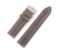 AJASMKLX 2 0mm Banda de reemplazo de banda de reloj de cuero Hebilla de plata for hombres Mujeres Mira accesorios Diferentes estilo(Blue Light Blue)