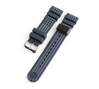 AJASMKLX 20 mm 22 mm buceador de goma correa de silicona de reemplazo de silicona pulsera herramientas de pulsera Ajuste for Grands Watch Japan 5 Prosex Monstruo Skx009(Blue blackring,22mm)