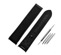 AJASMKLX 20 mm 22 mm Escalada Reloj de nailon Correa de reloj de lona Hecha a mano Apto for Omega Apto for Ocean Universe 9900 Apto for Seahorse 8900 Banda de reloj for parte inferior de goma(Black no