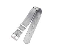 AJASMKLX 20 mm de 22 mm de 24 mm Cinturón de seguridad de nylon for OTAN Strap Military Watch Band Reemplazo Reloj Straps Fit for Omega Fit for James Fit for Bond 007(Gray,20mm)