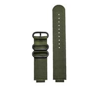 AJASMKLX Ajuste for Casio Fit For G Shock correa de reloj GBA-800 GMA-B800 GA-800/810 GBD-800 GA110 GA-120 GA100 pulsera de reloj de nailon modificada for hombre 16mm(Army green black)
