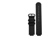 AJASMKLX Ajuste for Casio Fit For G Shock correa de reloj GBA-800 GMA-B800 GA-800/810 GBD-800 GA110 GA-120 GA100 pulsera de reloj de nailon modificada for hombre 16mm(Black black)