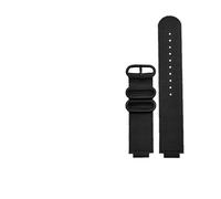AJASMKLX Ajuste for Casio Fit For G Shock correa de reloj GBA-800 GMA-B800 GA-800/810 GBD-800 GA110 GA-120 GA100 pulsera de reloj de nailon modificada for hombre 16mm(Black black)