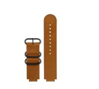 AJASMKLX Anillo de acero de Metal, correa de cuero vacuno Retro compatible for Casio Fit For G-SHOCK DW5600 GW-B5600 GWM5610, accesorios de caja de reloj de cuero(Brown-black buckle,For GW-B5600)