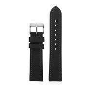 AJASMKLX Apto for Breitling Correa de reloj de cuero de nailon Apto for Seawolf Blackbird Apto for Avenger Tudor Apto for Black Shield Canvas Watchband 20 22 mm 24 mm Pulsera de hombre(Black-steel pin