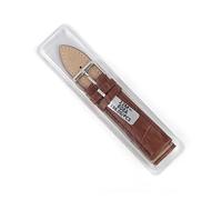 AJASMKLX Banda de reloj de cuero de moda 18 mm 20 mm 22 mm patrón de bambú Calfskin Unisex Reloj de reloj Correa Reemplazo Café negro marrón(Brown,18mm)