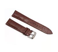AJASMKLX Bandas de cuero Reloj de 20 mm Straputterfly Band de hebilla Correa de hebilla de acero adecuado for Samsung Fit For Galaxy Watch Gear S3 Fit For Frontier(Brown silver,20mm)