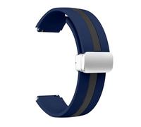 AJASMKLX Correa de 18MM, 20mm y 22mm compatible for Samsung Galaxy Watch 6, 5, 4, 44MM y 40mm, pulsera Active 2 Gear S3 for botón magnético, Correas universales(MU Black-S,20mm)