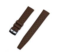AJASMKLX Correa de goma de 20mm y 22mm for reloj Seiko SRP777J1, pulsera impermeable de buceo for hombre, accesorios for reloj(Brown Black)