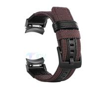 AJASMKLX Correa de nailon sin huecos apta for Samsung Galaxy Watch 6 5 4 40mm 44mm Band 6 Classic 47mm 43mm pulsera de ajuste rápido reloj 5 Pro 45mm Correa(Brown,Galaxy Watch 6 40mm)