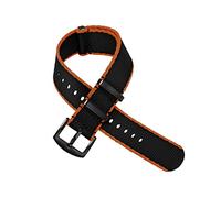 AJASMKLX Correa de nylon de la OTAN de 20 mm de 20 mm de cinturón de seguridad for el cinturón de seguridad for la banda militar for el reemplazo del reloj(Red Black,22mm silver)