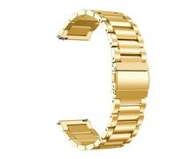 AJASMKLX Correa de reloj de acero inoxidable de 22mm y 20mm apta for SAMSUNG Galaxy Watch 42 46mm GEAR S3 Active 2 Classic Fit for Galaxy Watch 3 Correas(Gold-Tool,20mm)