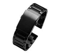 AJASMKLX Correa de reloj de acero inoxidable macizo apta for Seven Friday Diesel, correa de reloj de 28mm, pulsera de repuesto for hombre de gran tamaño(A-black)