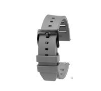 AJASMKLX Correa de reloj de caucho flúor de primera calidad apta for correa de reloj IWC Pulsera de 20 mm y 22 mm Ajuste de liberación rápida for Omega Fit for accesorios de relojes Rolex(Grey black p