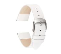 AJASMKLX Correa de reloj de cuero suave for mujer, pulseras de moda, correas de muñeca de 14mm, 16mm, 18mm, 20mm, 22mm, correa de reloj fina for mujer(Wei,16mm)