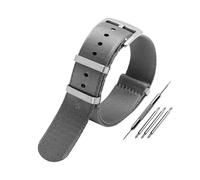 AJASMKLX Correa de reloj de lona de nailon for Seiko Fit for Rolex Fit for Black Water Ghost Correa universal Pulsera suave y transpirable a prueba de agua 20 mm 22 mm(A4-silver bucke,22mm)