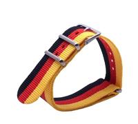 AJASMKLX Correa de reloj de nailon de 22mm, pulsera de repuesto for hombres y mujeres, correa de reloj deportiva informal a rayas, correas universales de 22mm(11)