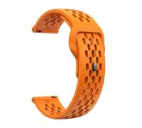 AJASMKLX Correa de silicona de 18 mm, 20 mm, 22 mm, compatible con Samsung Galaxy Watch 6, 5, 4, 40 mm, 44 mm, Gear S3, banda respiratoria compatible con Huawei Watch 4 Ultimate(Orange,22mm)