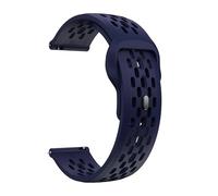 AJASMKLX Correa de silicona de 18 mm, 20 mm, 22 mm, compatible con Samsung Galaxy Watch 6, 5, 4, 40 mm, 44 mm, Gear S3, banda respiratoria compatible con Huawei Watch 4 Ultimate(Midnight blue,18mm)