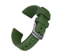 AJASMKLX Correas de reloj de buceo negro 20 mm 22 mm bloqueo deslizante Lanzamiento rápido Fluorine Goma Reloj Bandas Impermeable for hombres Mujeres(Grn,20mm)