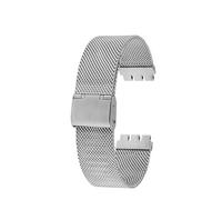 AJASMKLX Fit For Milan Correa de reloj de metal Fit for SWATCH YCS YAS YGS IRONY Correa de reloj de acero inoxidable 17 mm 19 mm 20 mm Hombres Mujeres Pulsera transpirable(Silver,17mm)