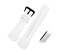 AJASMKLX Funda for correa de resina for hombre, accesorios for Casio AQ-S810 AEQ-110 MCW-200H, deportes, resistente al agua, pareja, azul, rojo, blanco(Dumb light white)