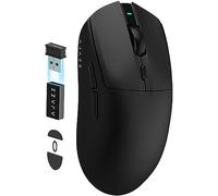 AJAZZ AJ139 Pro X Superlight Ratón Inalámbrico para Juegos,Ultraligero(59g),Pixart PAW3395 Sensor óptico,26000DPI,2.4 GHz/USB C Cable,6 Botones Programables,200Hours Battery Life,para PC/Mac -Negro