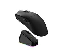 AJAZZ AJ139P V3 Mc Wireless Gaming Mouse, PAW3311 Sensor, 24K DPI, 2.4G/USB-C/BT, 800mAh Battery, Ultra-Light 69g, RGB Magnetic Charging Base, 80 Million Clicks Life, Compatible con PC y Mac, Negro