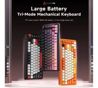 Teclado mecánico para juegos AJAZZ AK820 Pro 75%: modo triple, montado en junta, retroiluminación grizzly