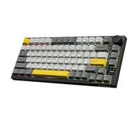 AJAZZ AK820PRO 75% TKL Teclado mecánico para Juegos, 2.4G inalámbrico/BT5.1/USB-C con Cable, 81 Teclas con Pantalla TFT a Color y Perilla CNC, retroiluminación RGB, Hot-Swap, 4000mAh-Gris Oscuro