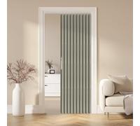 AJAZZ Cortina Magnética 100% Opaca, Plisada Plegable de Acordeón para Puerta de Armario, Invisible, Aplicable para Dormitorio y Sala de Estar (Gris, 42 Pulgadas de Ancho)